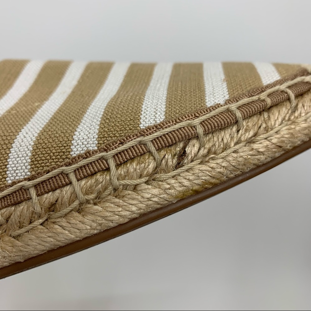 Vionic Valeri Striped Espadrille Flats Tan & White - Picture 10 of 15